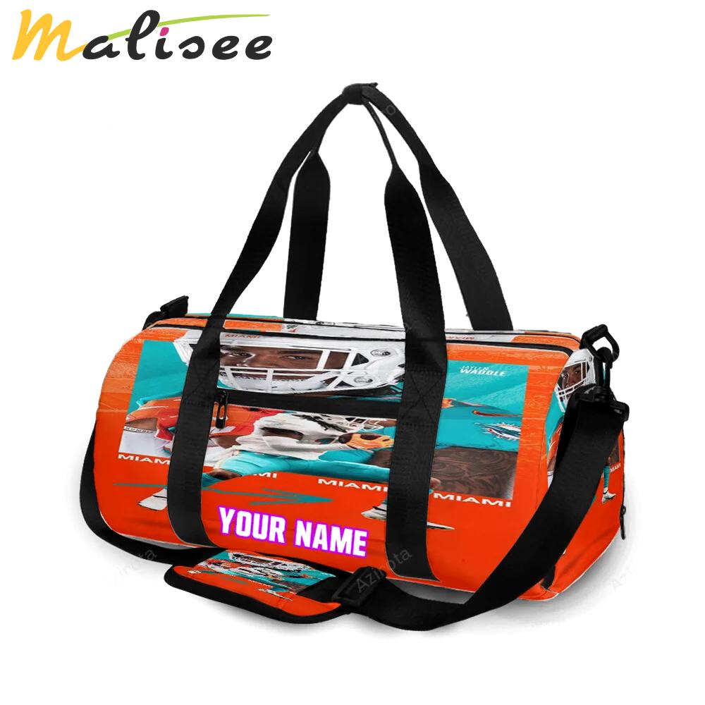 Miami dolphins jaylen waddle2 personalized name travel bag gym bag 1046 Travel Bag