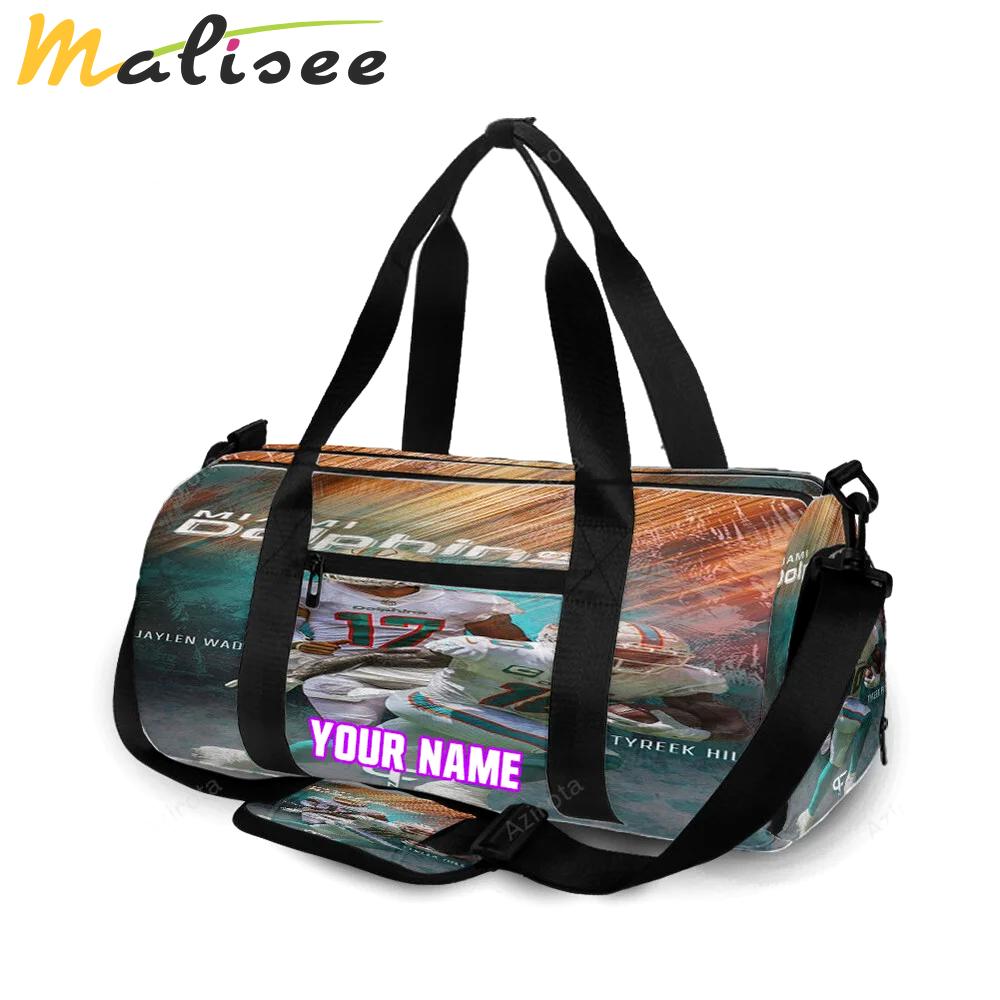 Miami dolphins players2 personalized name travel bag gym bag 1872 Travel Bag