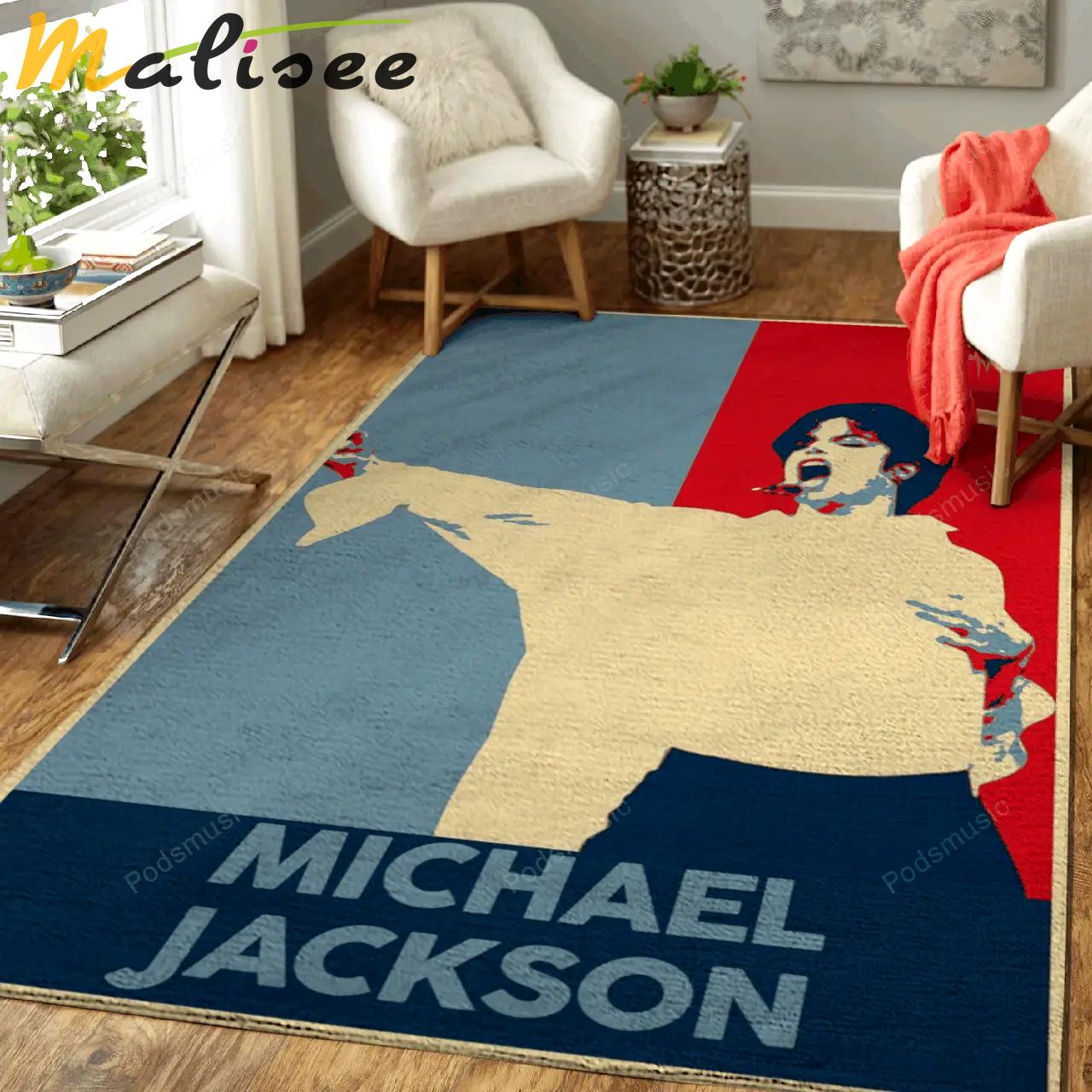 Michael jackson pop music art for fans area rug living room carpet rug regtangle carpet floor decor home decor Rectangle Rug