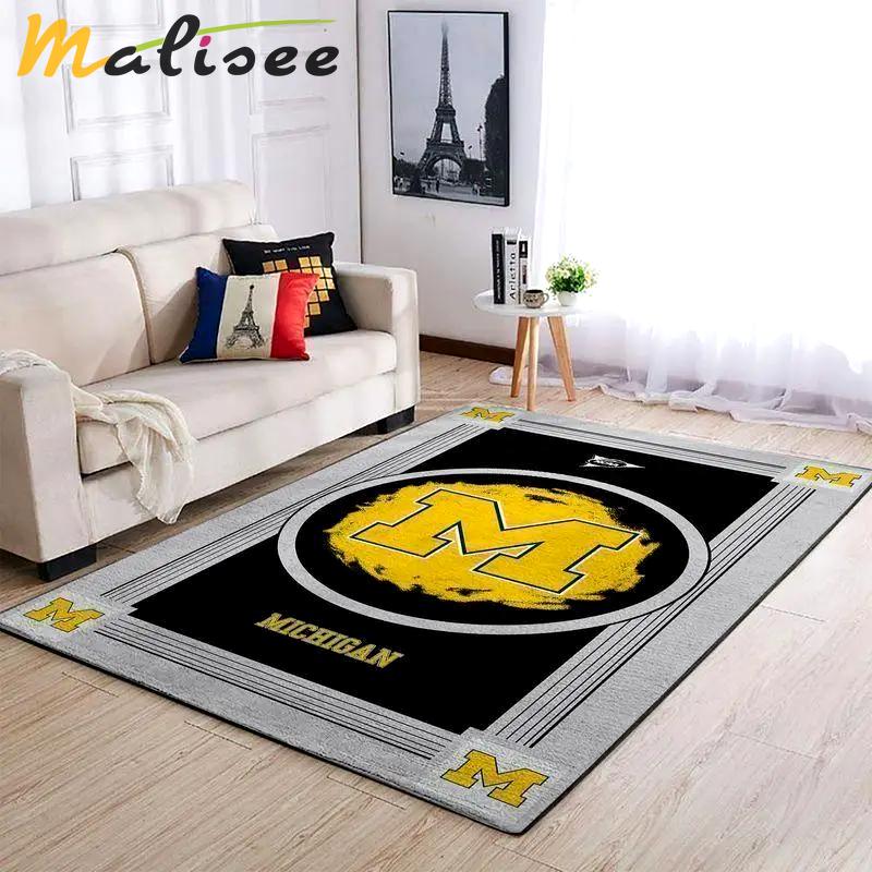 Michigan wolverinesncaa living room carpet 20030343 rug regtangle decor Rectangle Rug