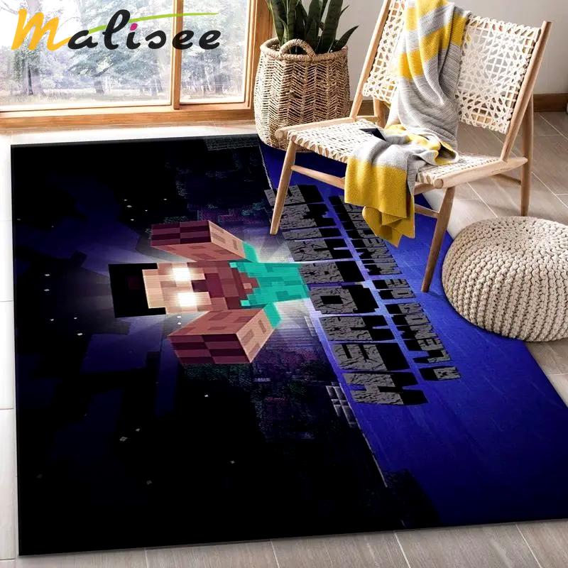 Minecraft 28 area rug living room and bed room rug rug regtangle carpet floor decor home decor Rectangle Rug