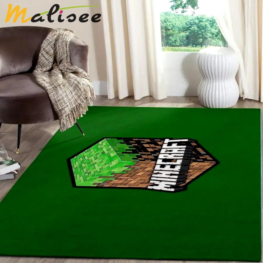 Minecraft area rug living room rug home decor video game gfd 191206 Rectangle Rug