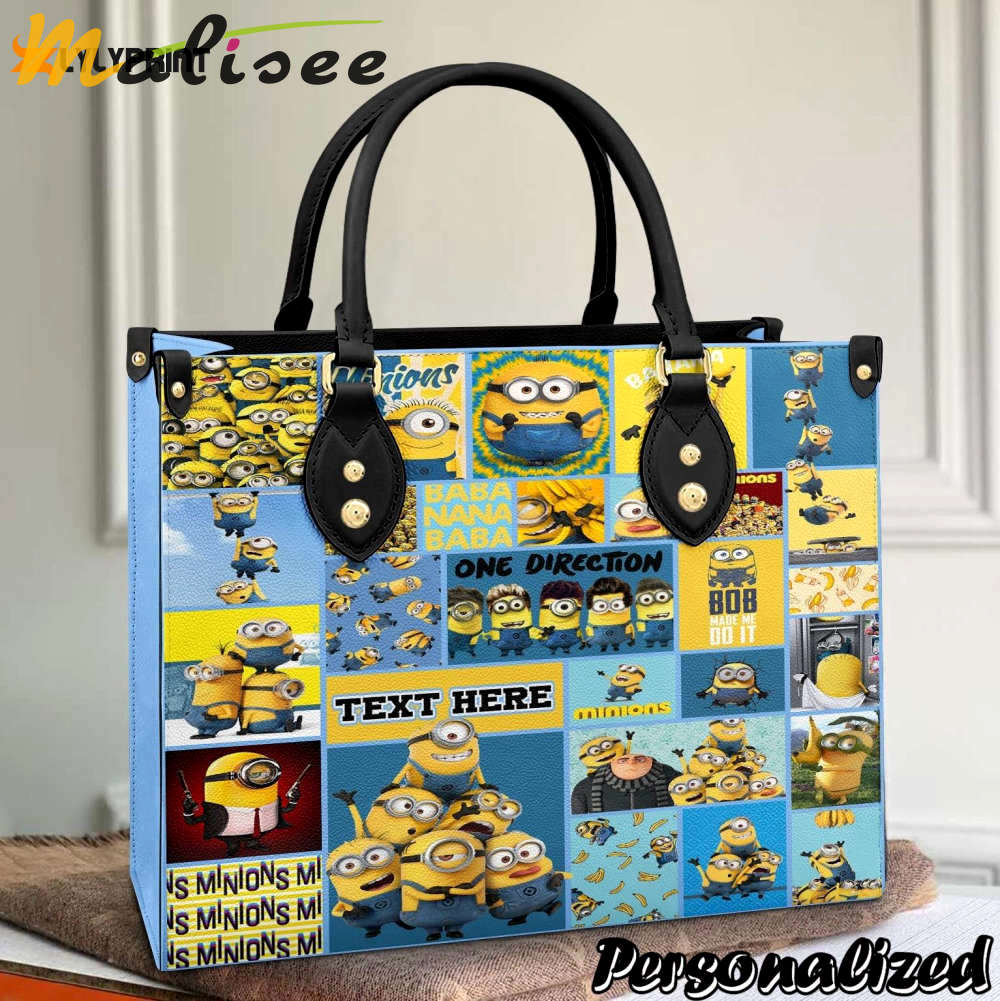Minions leather handbag 1 3252 Women Leather Hand Bag