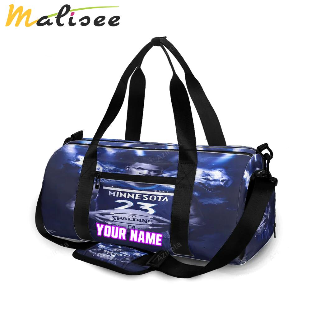 Minnesota timberwolves 23 jimmy butler v27 personalized name travel bag gym bag 134 Travel Bag