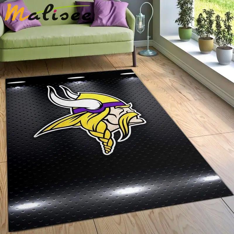 Minnesota vikings football nfl 17 living room and bed room rug regtangle carpet Rectangle Rug