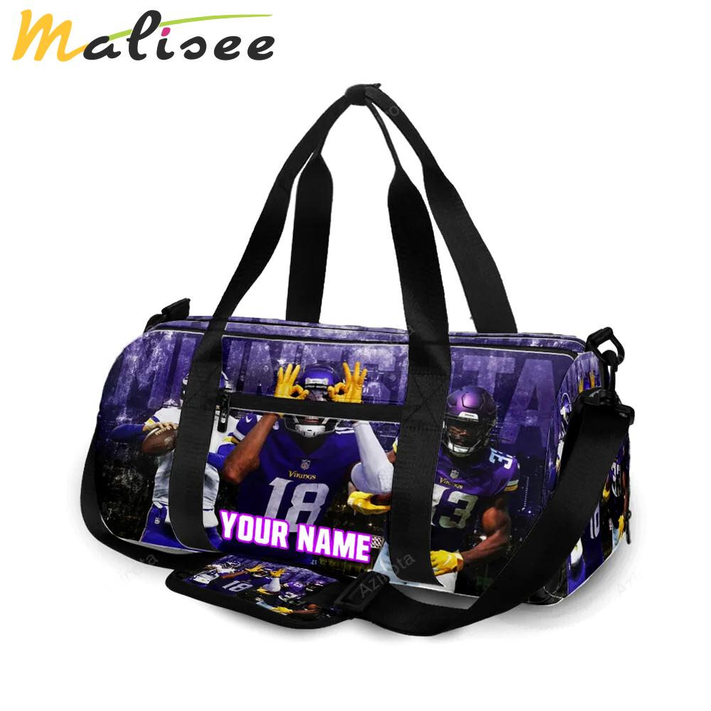 Minnesota vikings team v6 personalized name travel bag gym bag 1983 Travel Bag