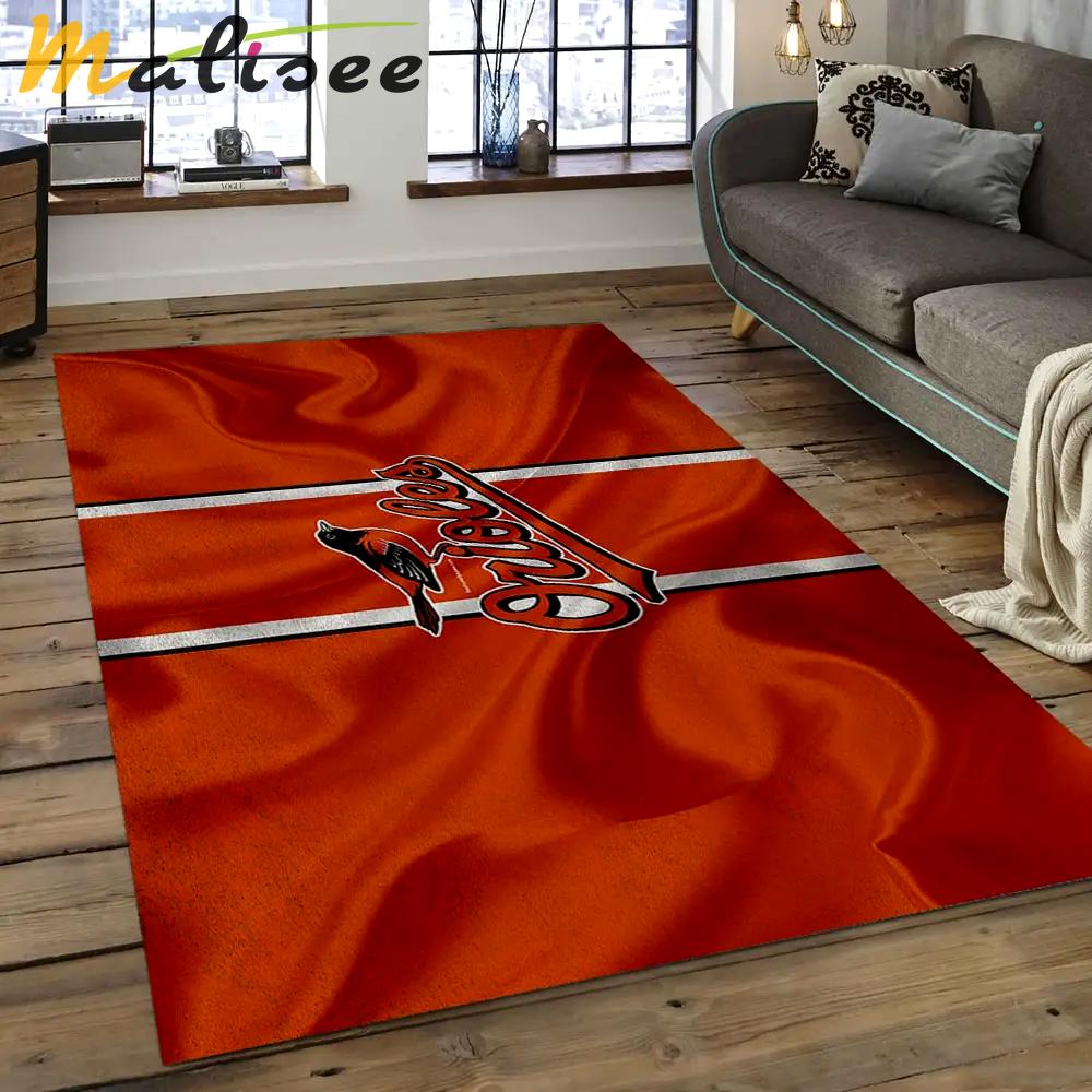 Mlb baltimore orioles baseball team logo rectangle area bo11 Rectangle Rug