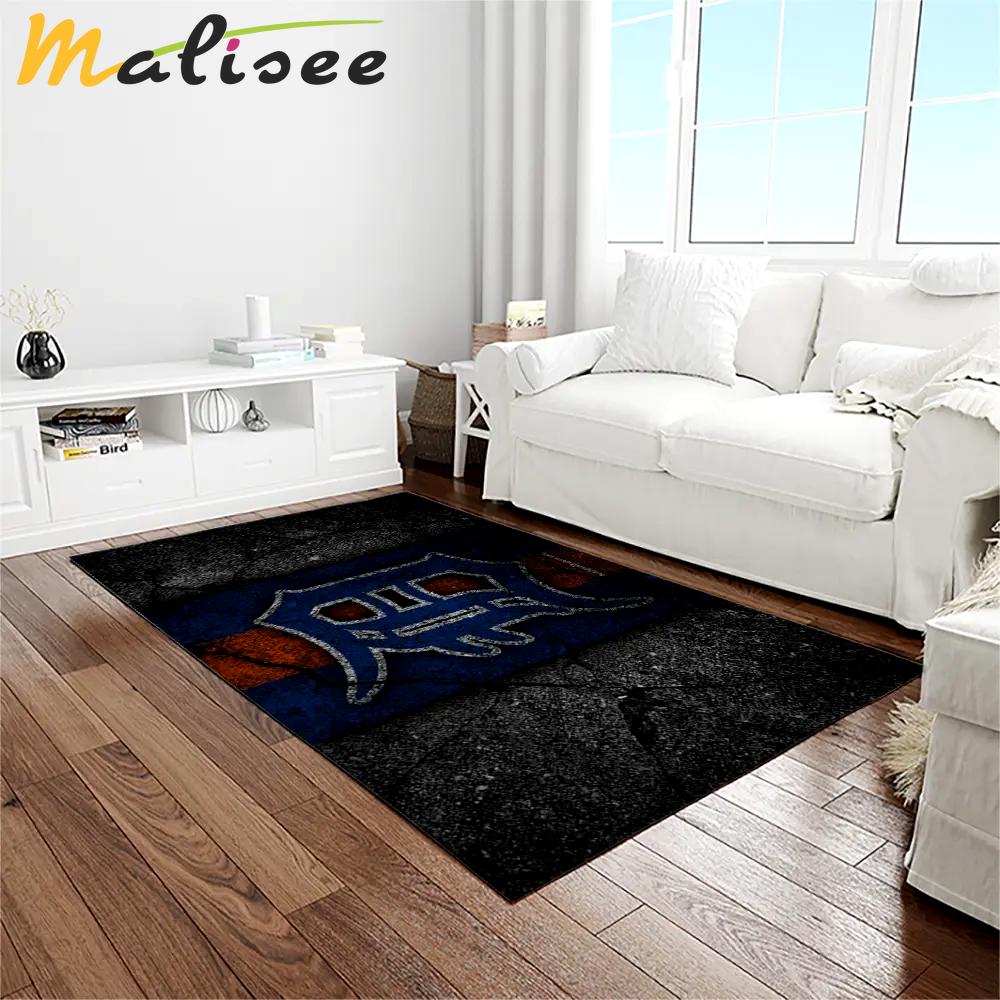 Mlb detroit tigers baseball team logo rectangle area rug dt24 Rectangle Rug