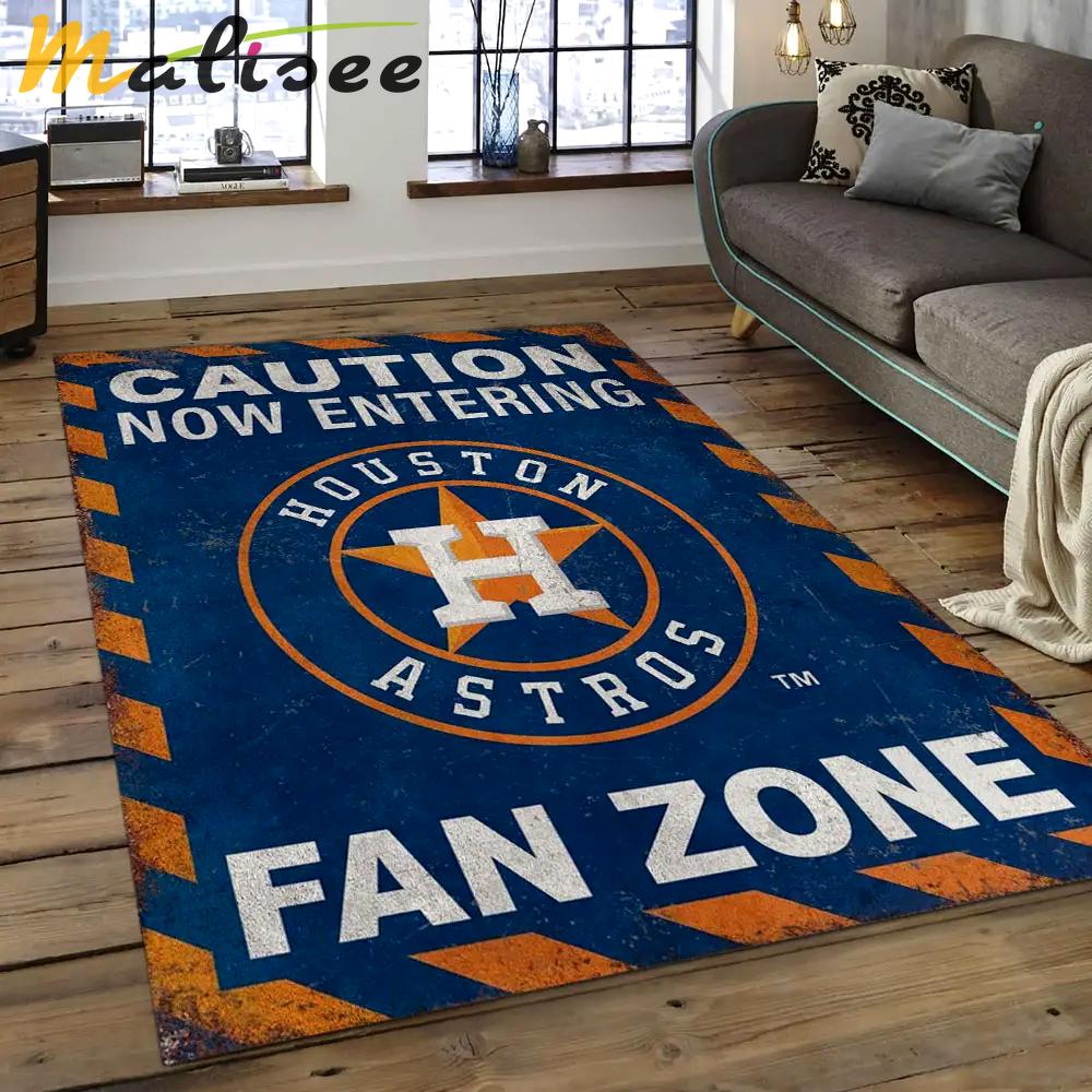 Mlb houston astros baseball team logo rectangle area ha50 Rectangle Rug