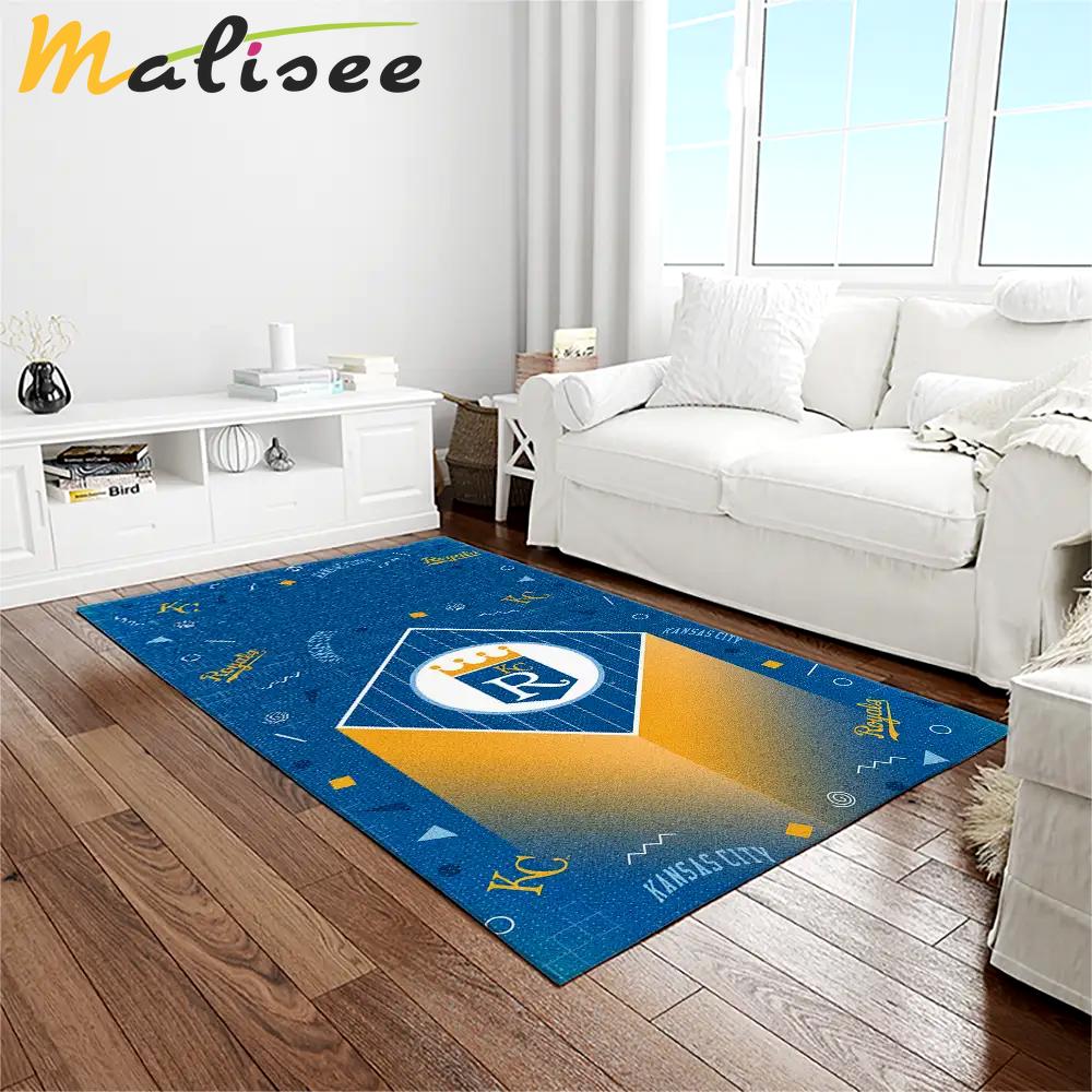 Mlb kansas city royals baseball team logo rectangle area rug kcr45 Rectangle Rug
