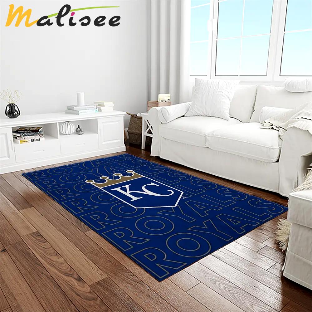 Mlb kansas city royals baseball team logo rectangle area rug kcr74 Rectangle Rug
