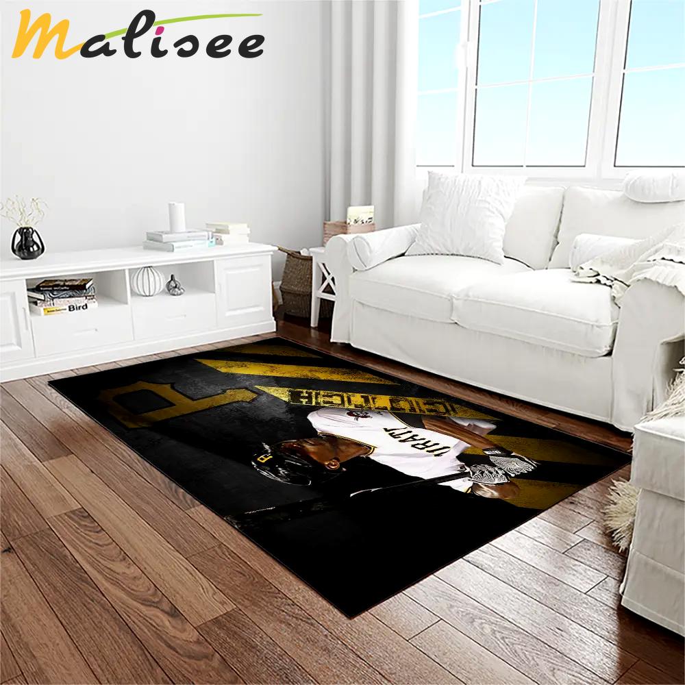Mlb pittsburgh pirates baseball team logo rectangle area rug pp20 Rectangle Rug