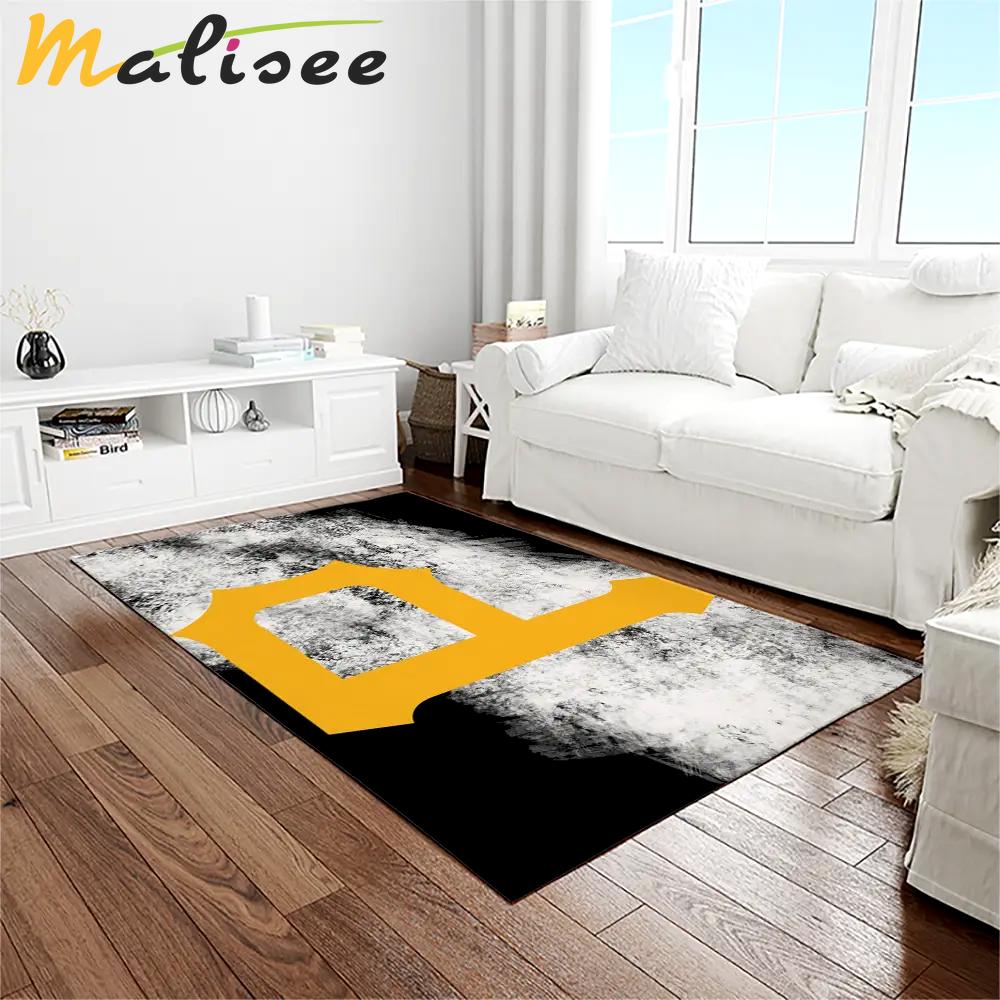 Mlb pittsburgh pirates baseball team logo rectangle area rug pp50 Rectangle Rug