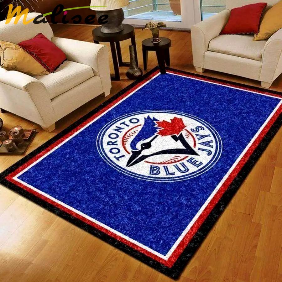 Mlb toronto blue jays baseball carpet home decor area rug living room Rectangle Rug