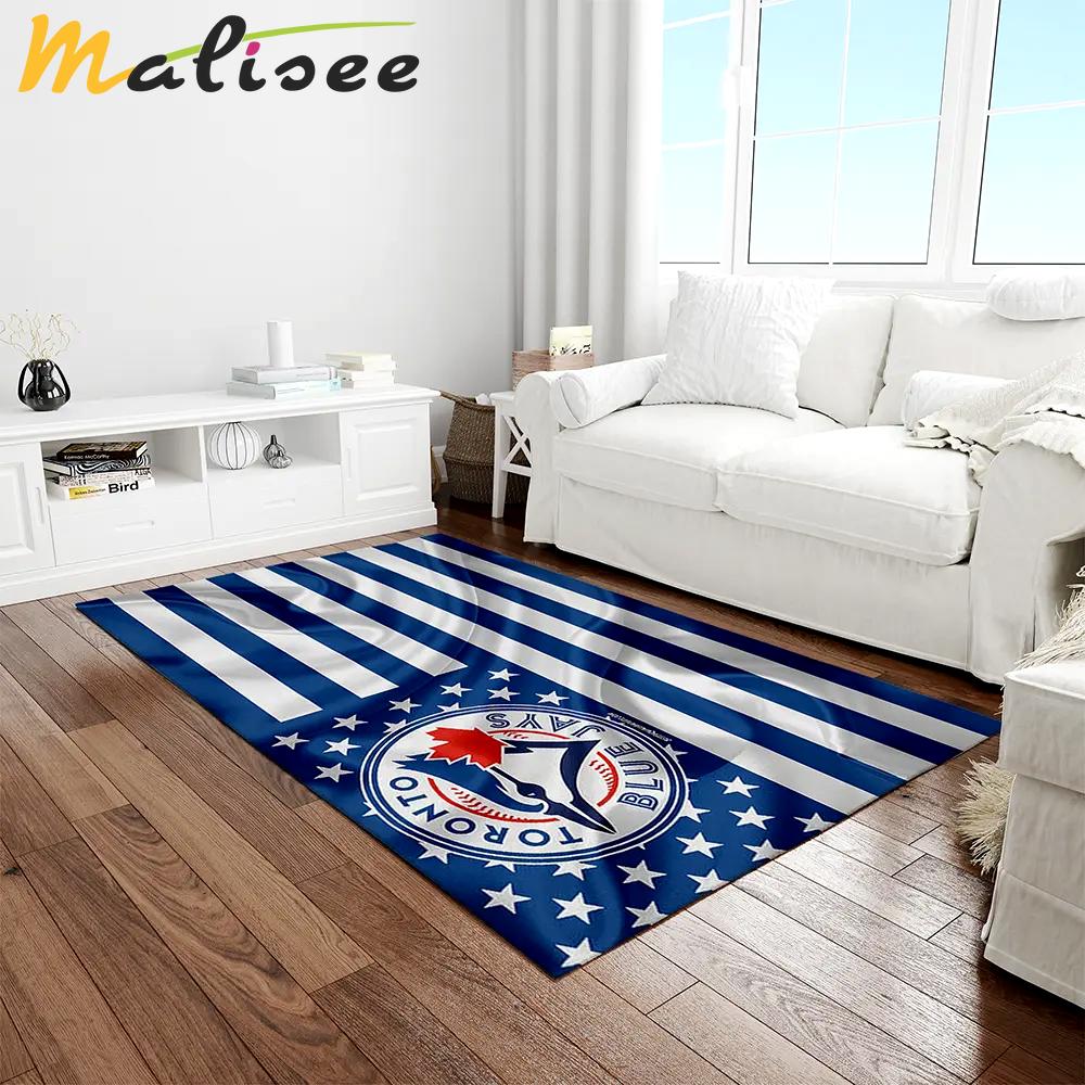 Mlb toronto blue jays baseball team logo rectangle area rug tbj11 Rectangle Rug