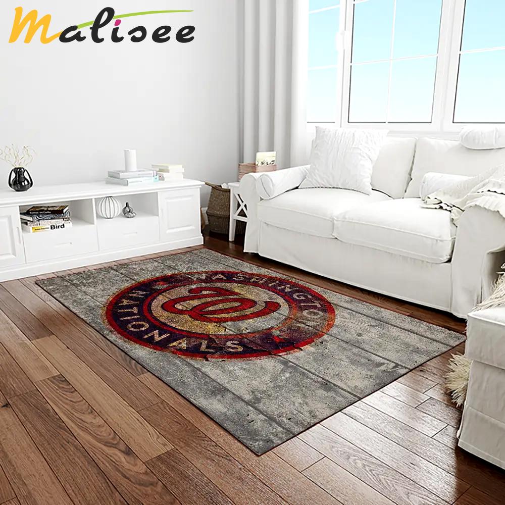 Mlb washington nationals baseball team logo rectangle area rug wn10 Rectangle Rug