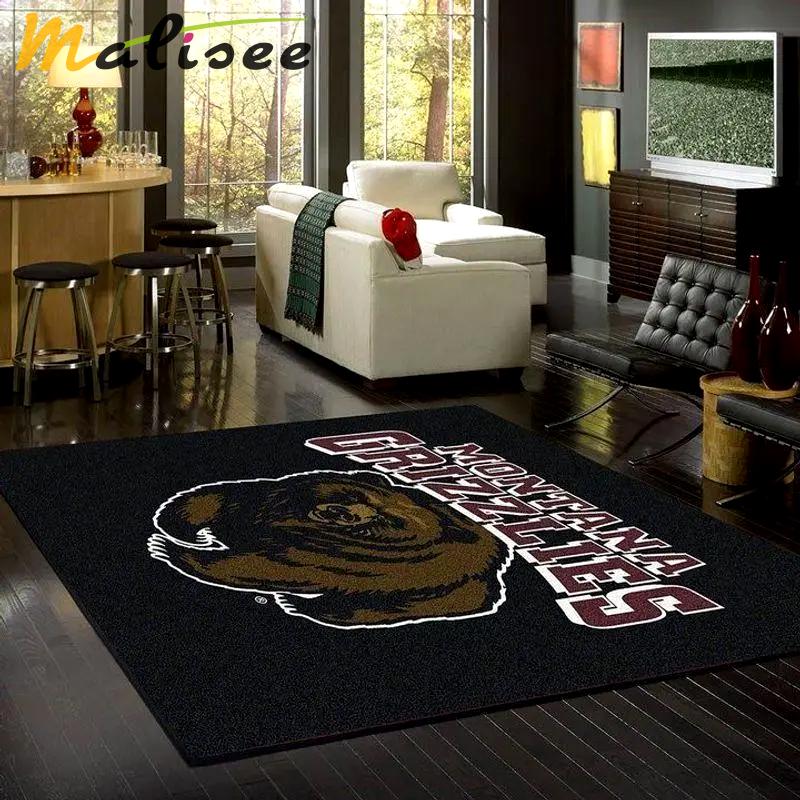 Montana football team spirit nice gift area rug area rug living room carpet rug regtangle carpet floor decor home decor Rectangle Rug