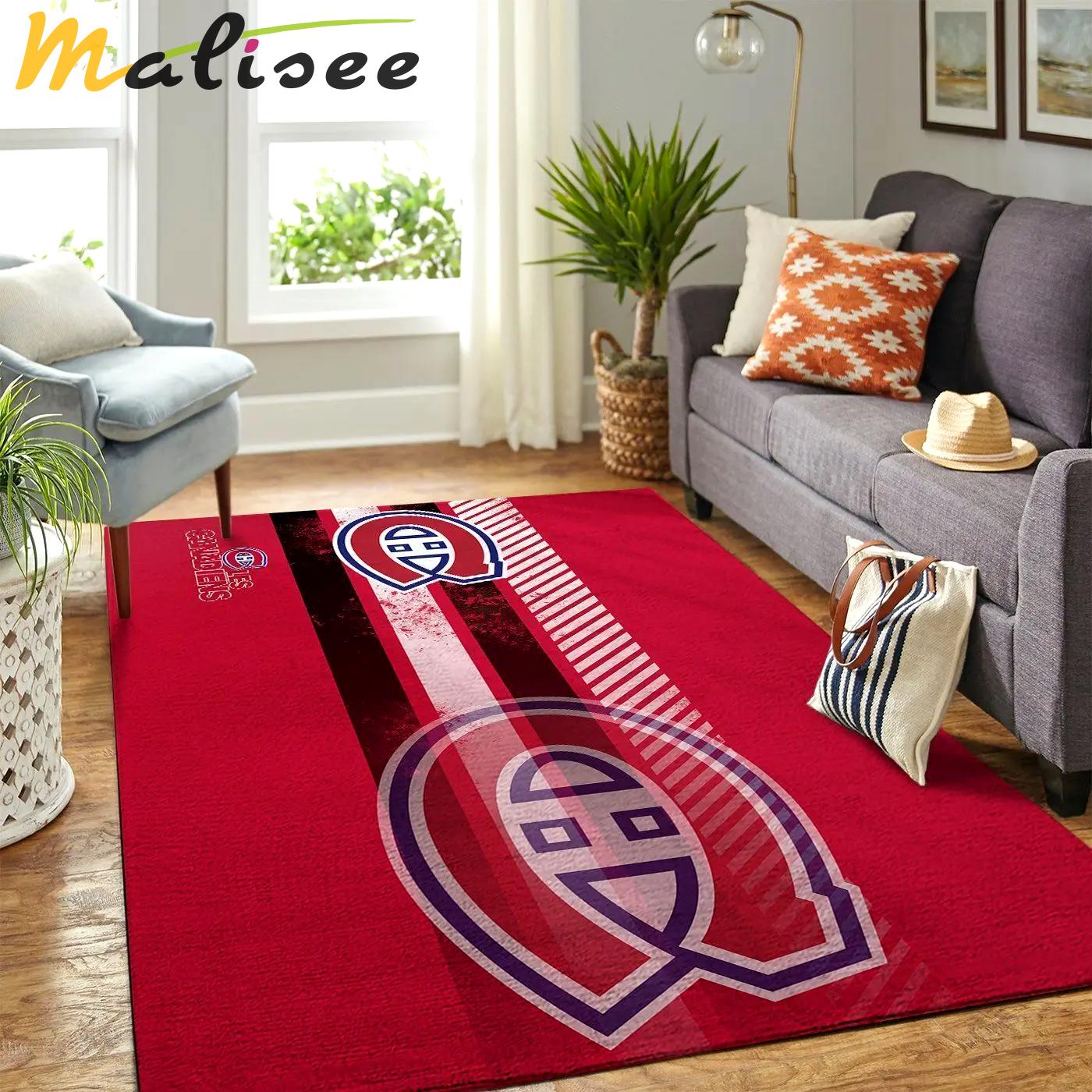 Montr©al canadiens nhl area rugs living room carpet team logo sports rug regtangle carpet floor decor home decor Rectangle Rug