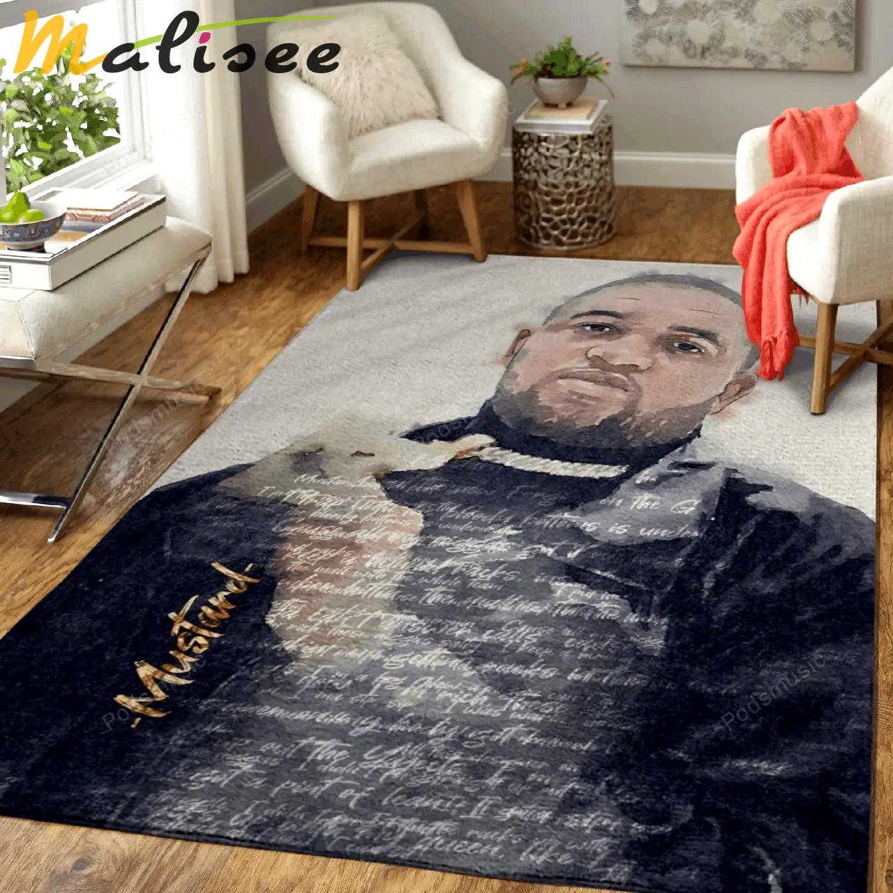 Mstard music art for fans area rug living room carpet rug regtangle carpet floor decor home decor Rectangle Rug