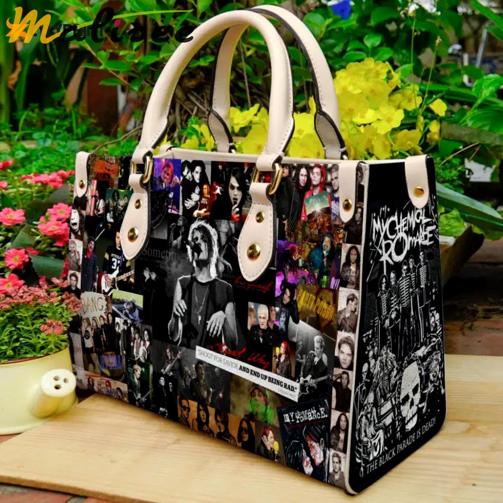 My chemical romance leather handbag gift for women 407 Women Leather Hand Bag