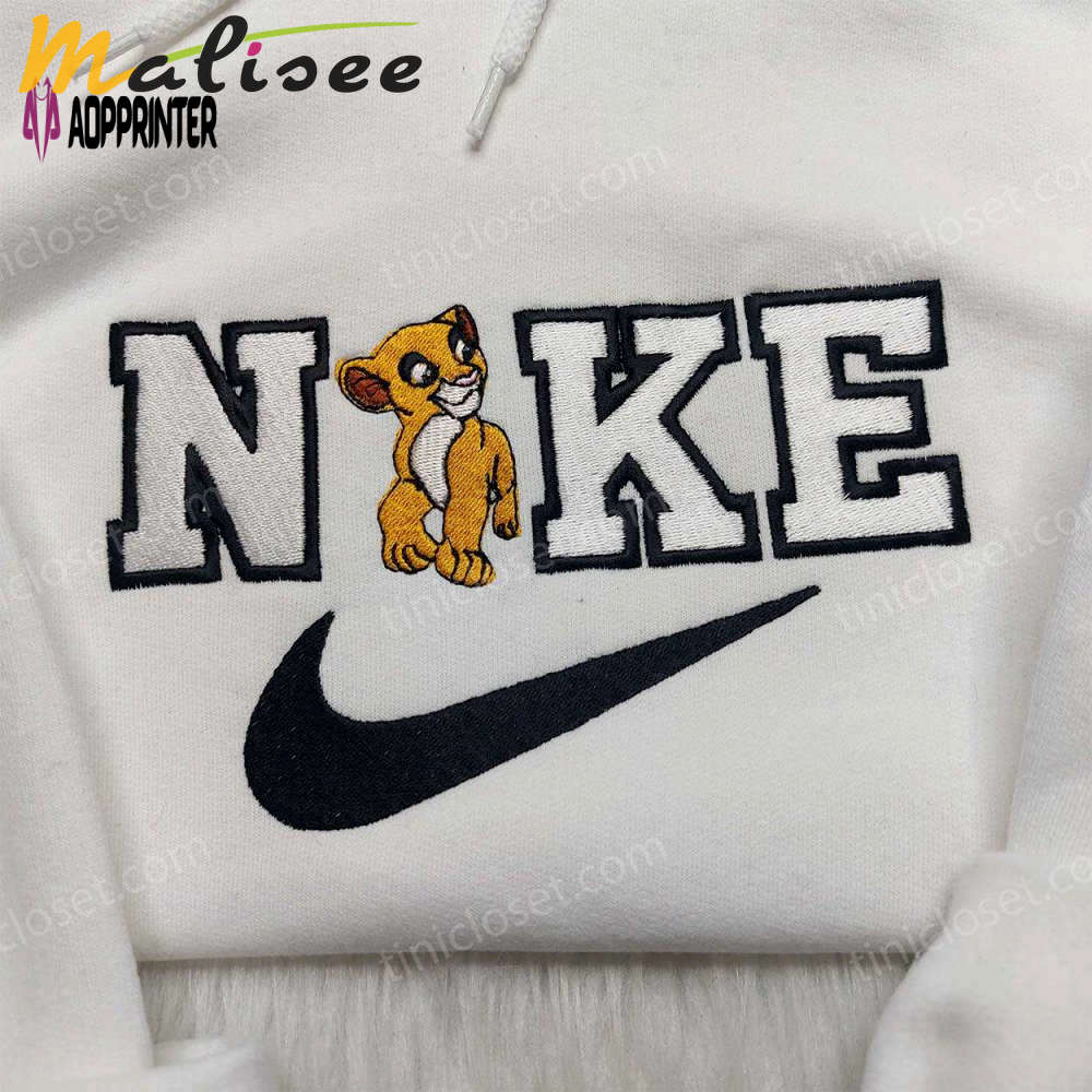 Nala nike embroidered shirt: lion king & disney anniversary shirts Embroidered Shirt