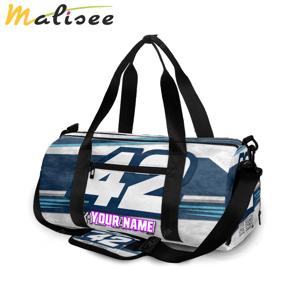 Nascar chip ganassi racing kyle larson 42 personalized name travel bag gym bag 1838 Travel Bag