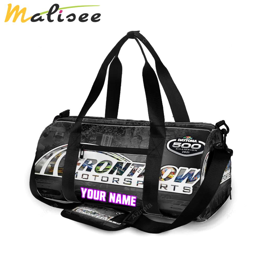 Nascar front row motor sports logo player car1 personalized name travel bag gym bag 349 Travel Bag