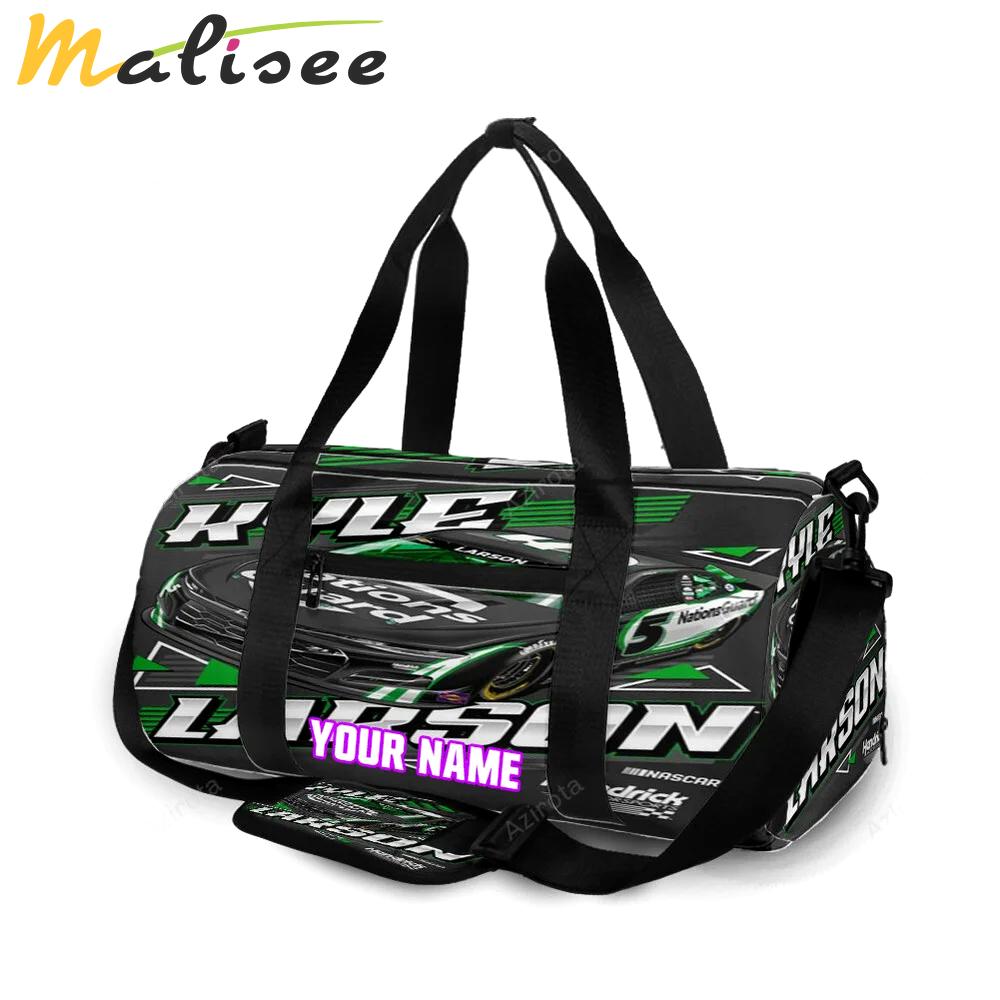 Nascar hendrick motorsports kyle larson3 personalized name travel bag gym bag 77 Travel Bag