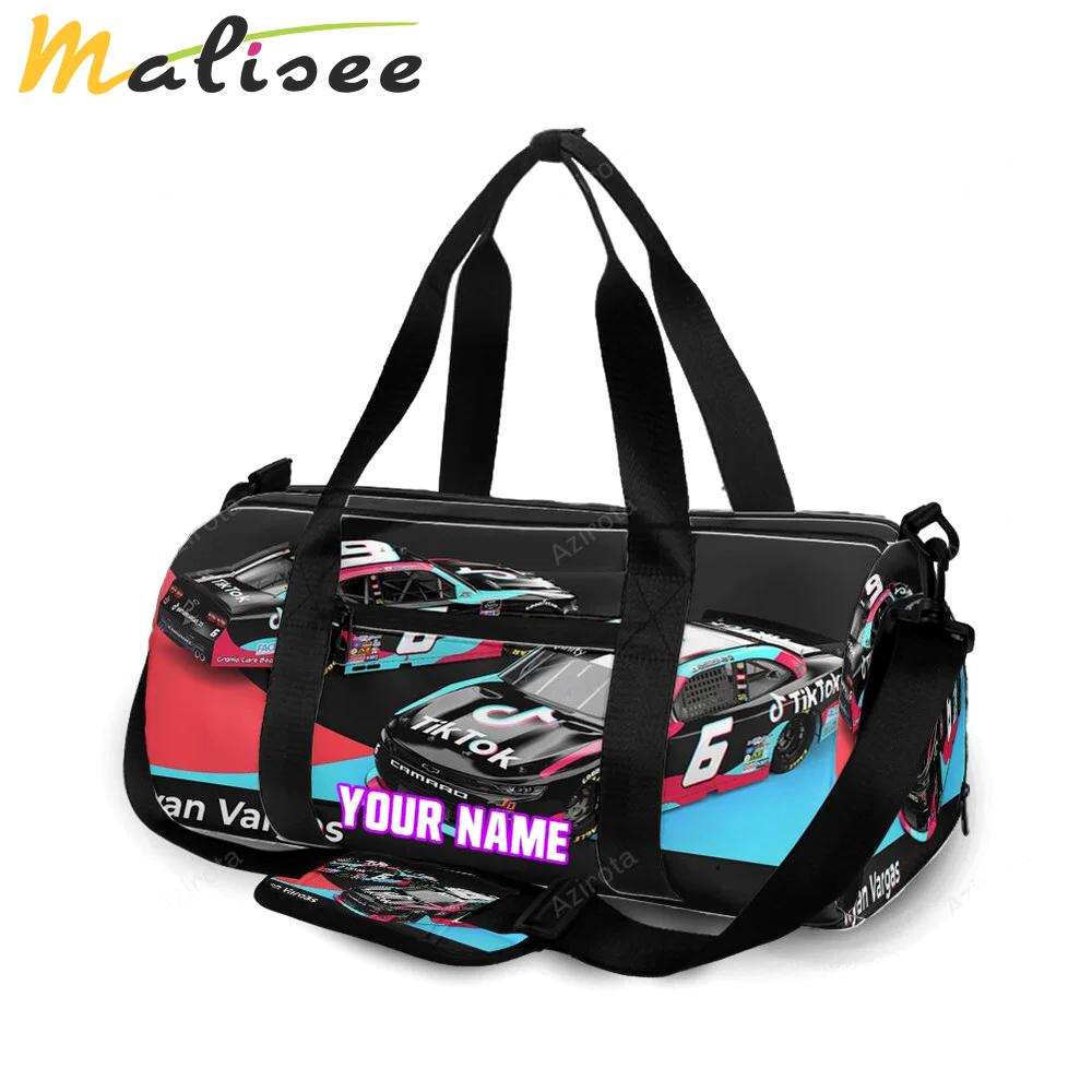 Nascar jd motorsport w gary keller car10 personalized name travel bag gym bag 646 Travel Bag