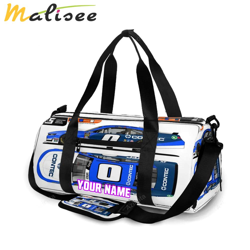 Nascar jd motorsport w gary keller car4 personalized name travel bag gym bag 1910 Travel Bag