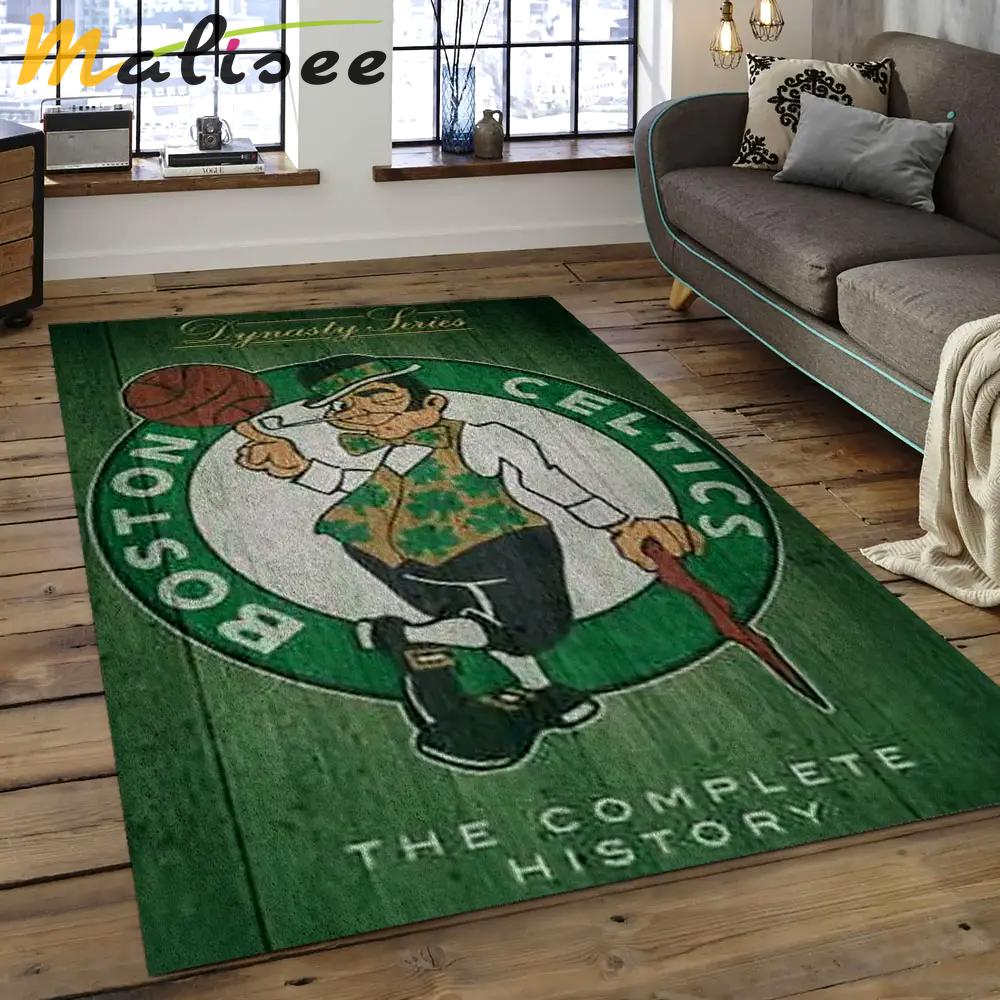 Nba boston celtics basketball legend team logo rectangle area bc45 Rectangle Rug