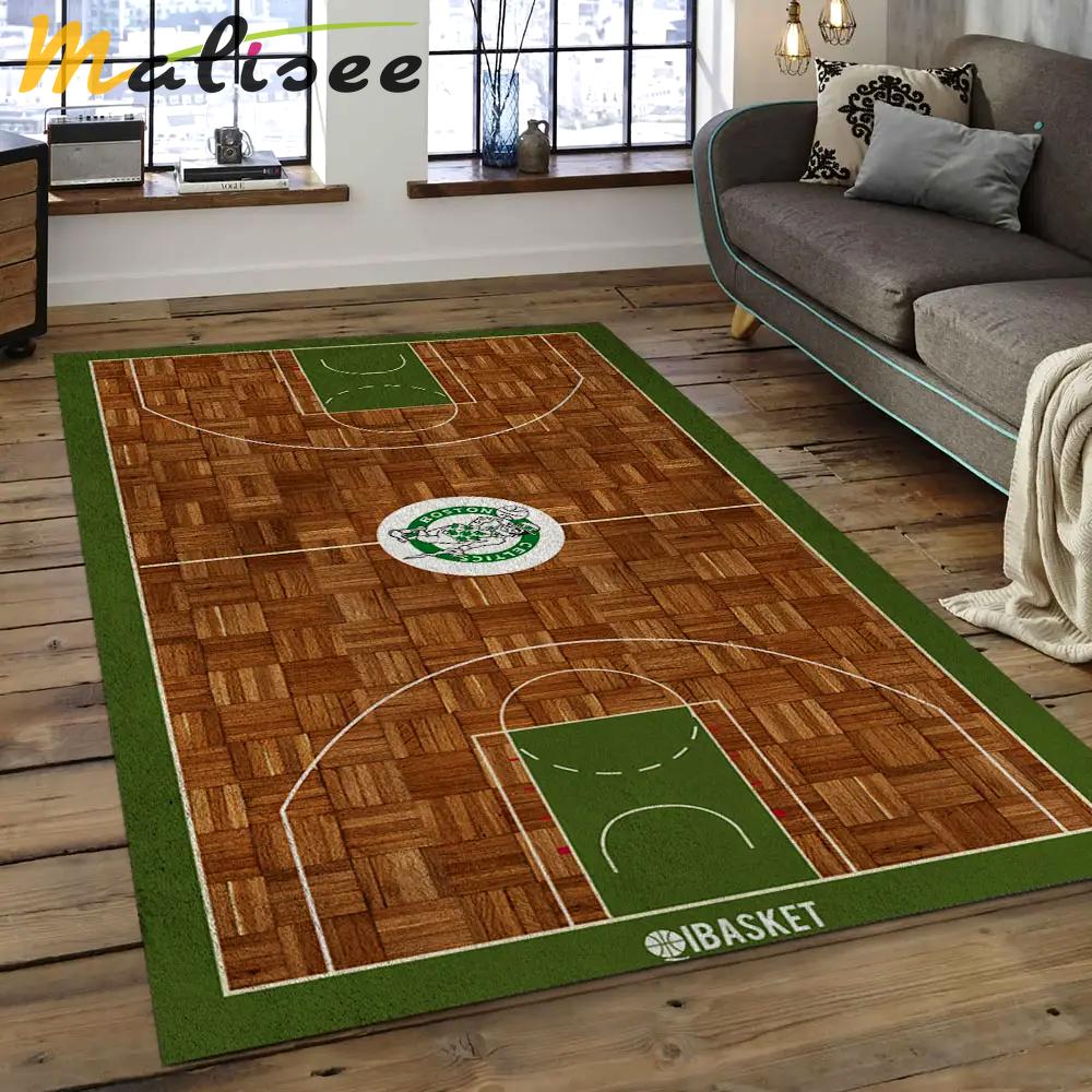 Nba boston celtics basketball legend team logo rectangle area bc52 Rectangle Rug