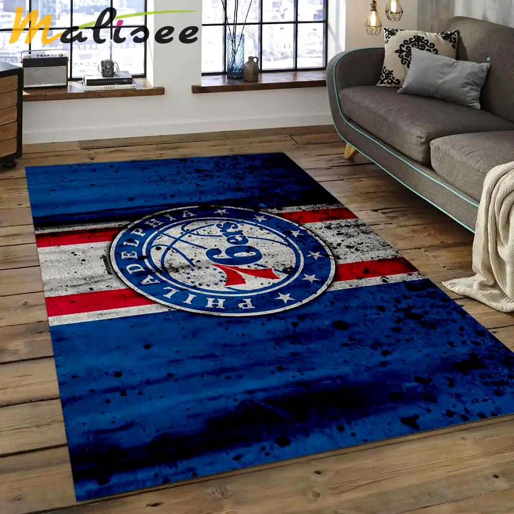 Nba charlotte hornets basketball legend team logo rectangle area ch28 Rectangle Rug