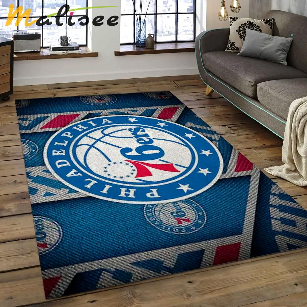 Nba charlotte hornets basketball legend team logo rectangle area ch53 Rectangle Rug