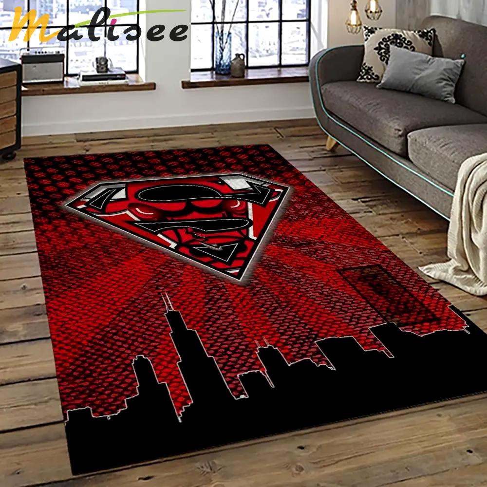 Nba chicago bulls basketball team logo sport carpet area rug home decor best gift for friends cb67 Rectangle Rug