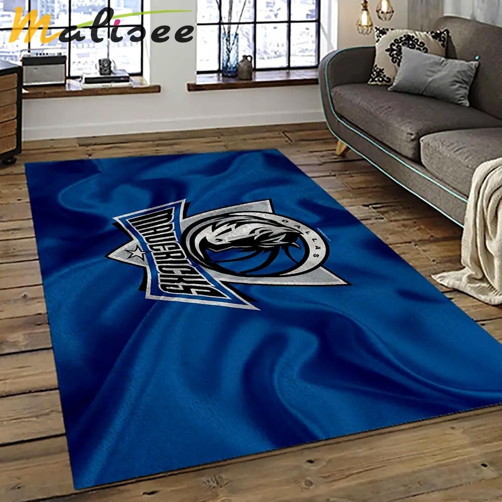 Nba dallas mavericks basketball team logo sport carpet rectangle area rug for living room dmr35 Rectangle Rug