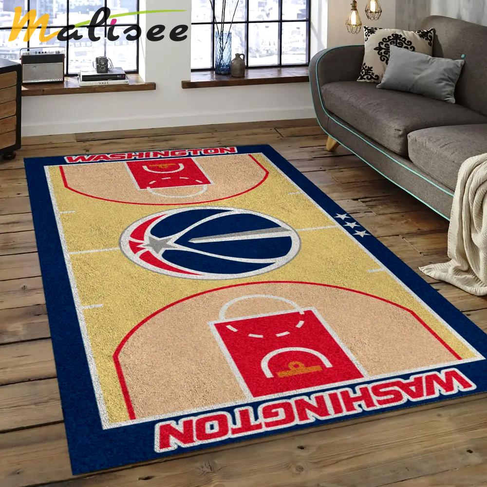 Nba detroit pistons basketball legend team logo rectangle area dp15 Rectangle Rug