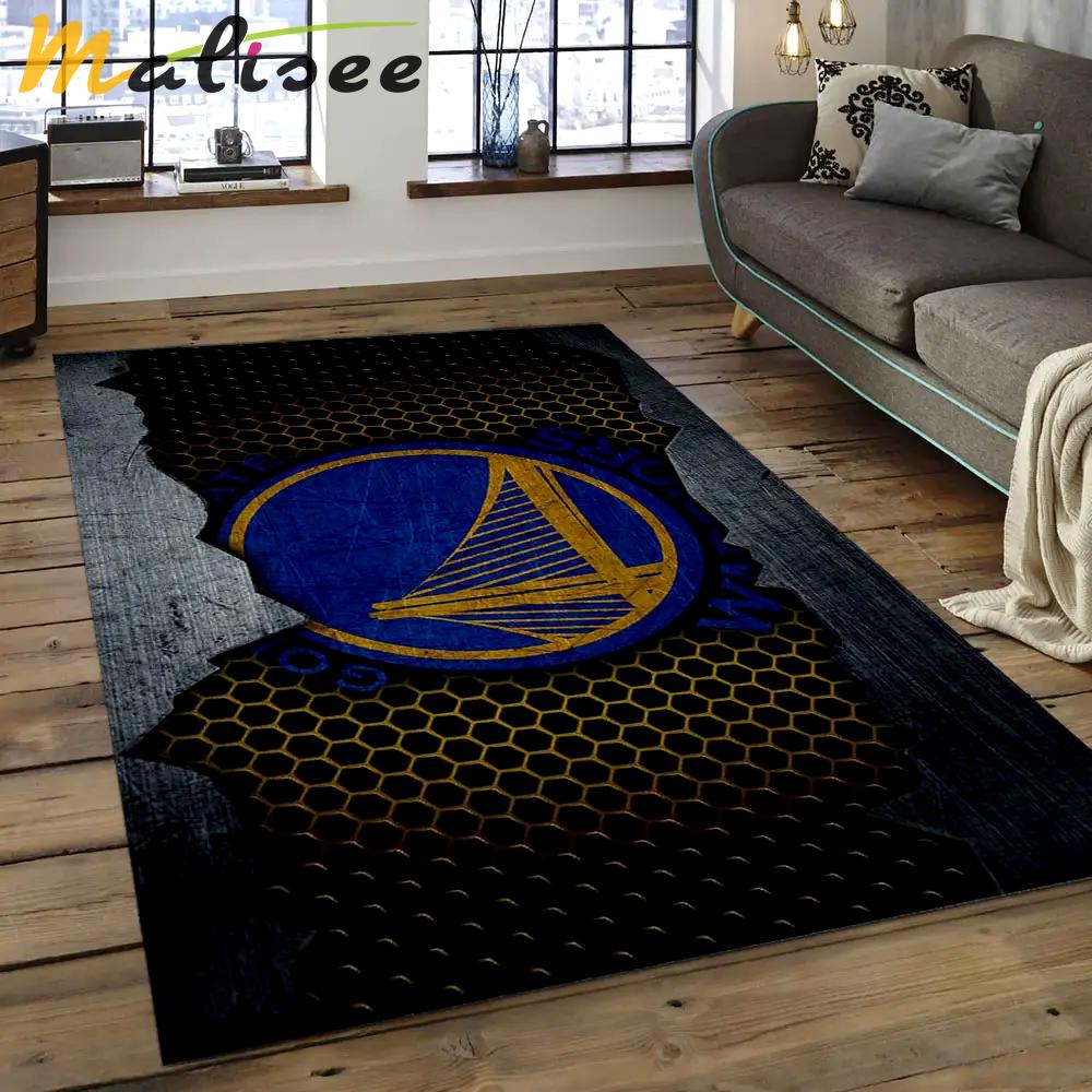 Nba golden state warriors basketball legend team logo rectangle area gsw38 Rectangle Rug