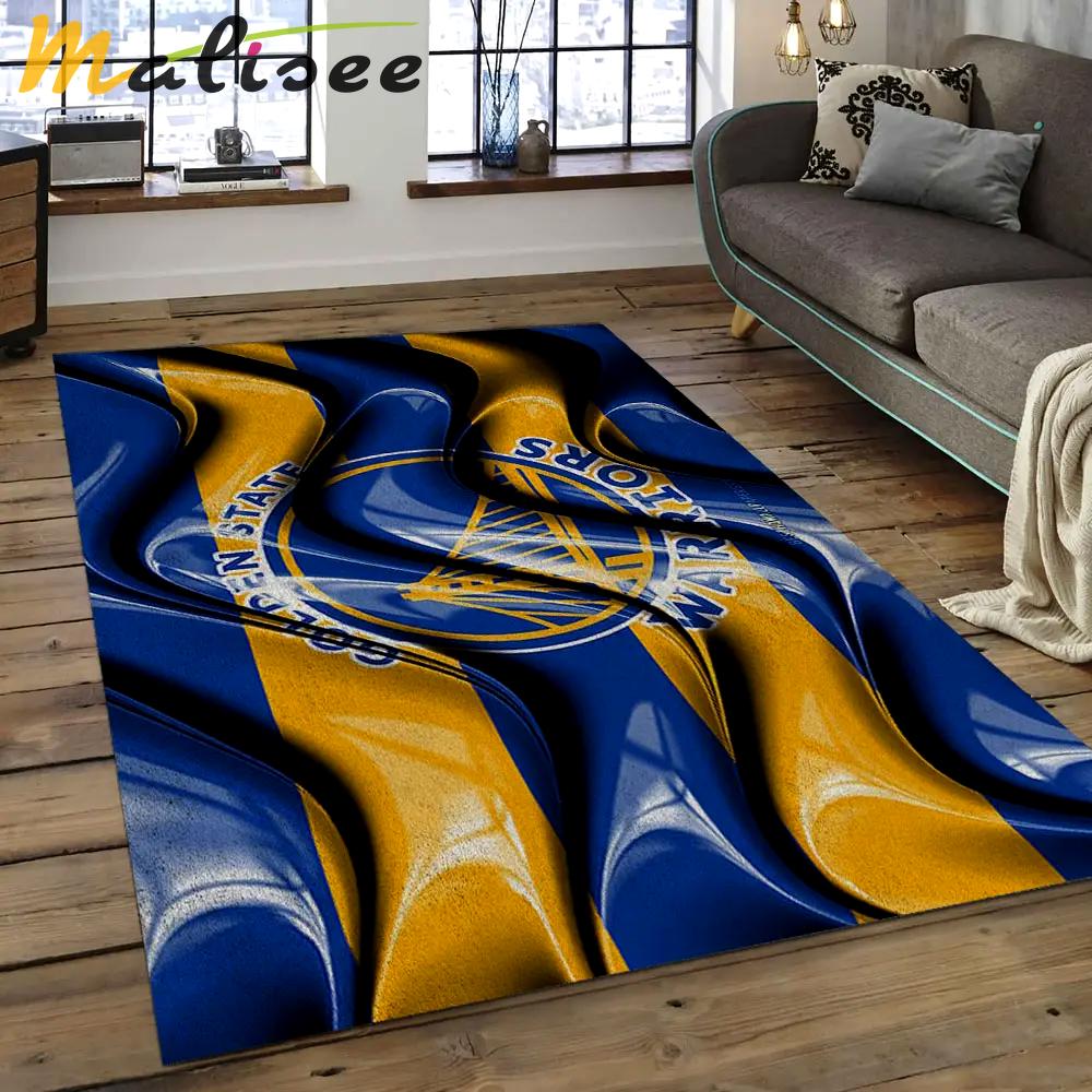 Nba golden state warriors basketball legend team logo rectangle area gsw44 Rectangle Rug