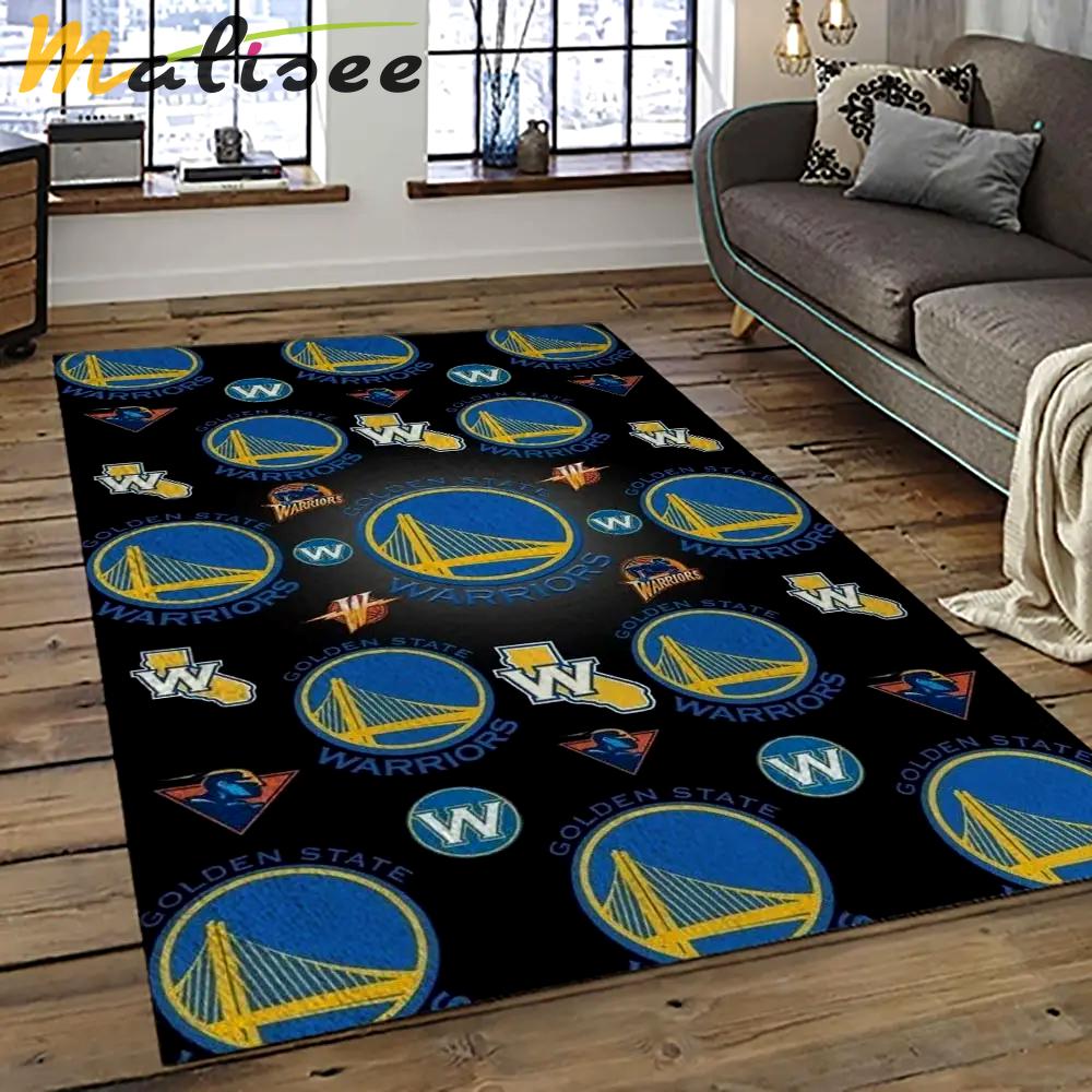 Nba golden state warriors basketball team logo sport carpet area rug home decor best gift for friends gsw84 Rectangle Rug