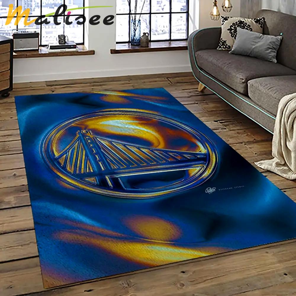 Nba golden state warriors basketball team logo sport carpet area rug home decor best gift for friends gsw87 Rectangle Rug