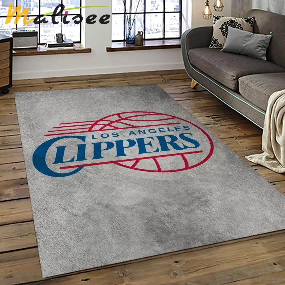 Nba los angeles clippers basketball team logo sport carpet rectangle area rug for living room lac18 Rectangle Rug
