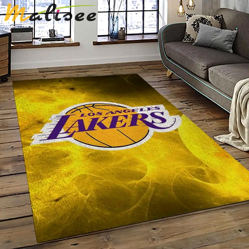 Nba los angeles lakers basketball team logo sport carpet area rug home decor best gift for friends lasl24 Rectangle Rug