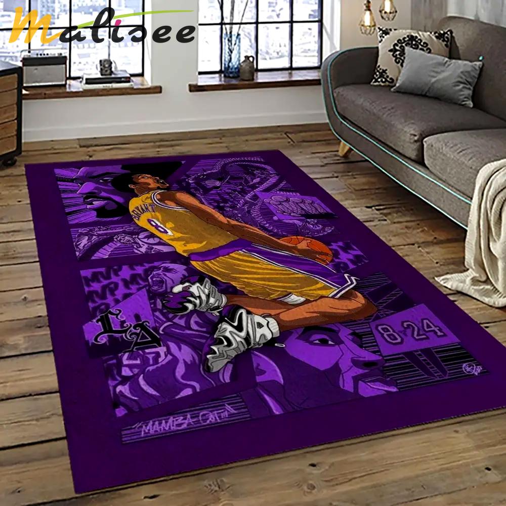 Nba los angeles lakers basketball team logo sport carpet area rug home decor best gift for friends lasl56 Rectangle Rug