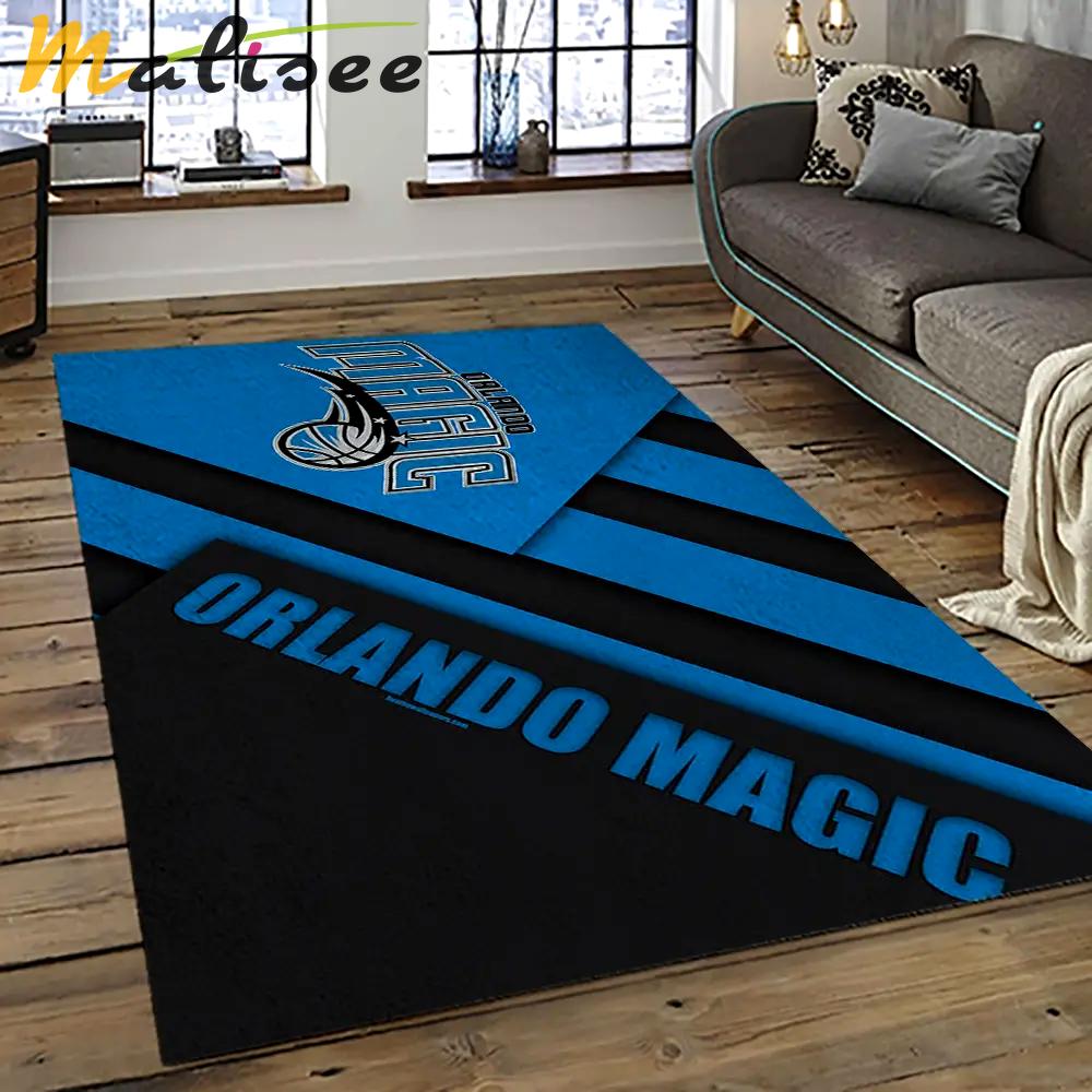 Nba orlando magic basketball team logo sport carpet rectangle area rug for living room olm19 Rectangle Rug