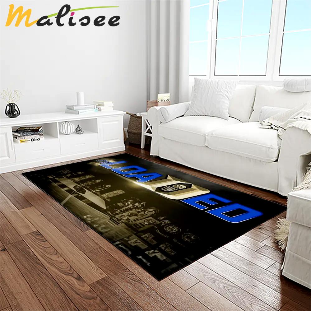 Ncaa duke blue devils college sport basketball and foolball team logo rectangle area rug dbs50 Rectangle Rug