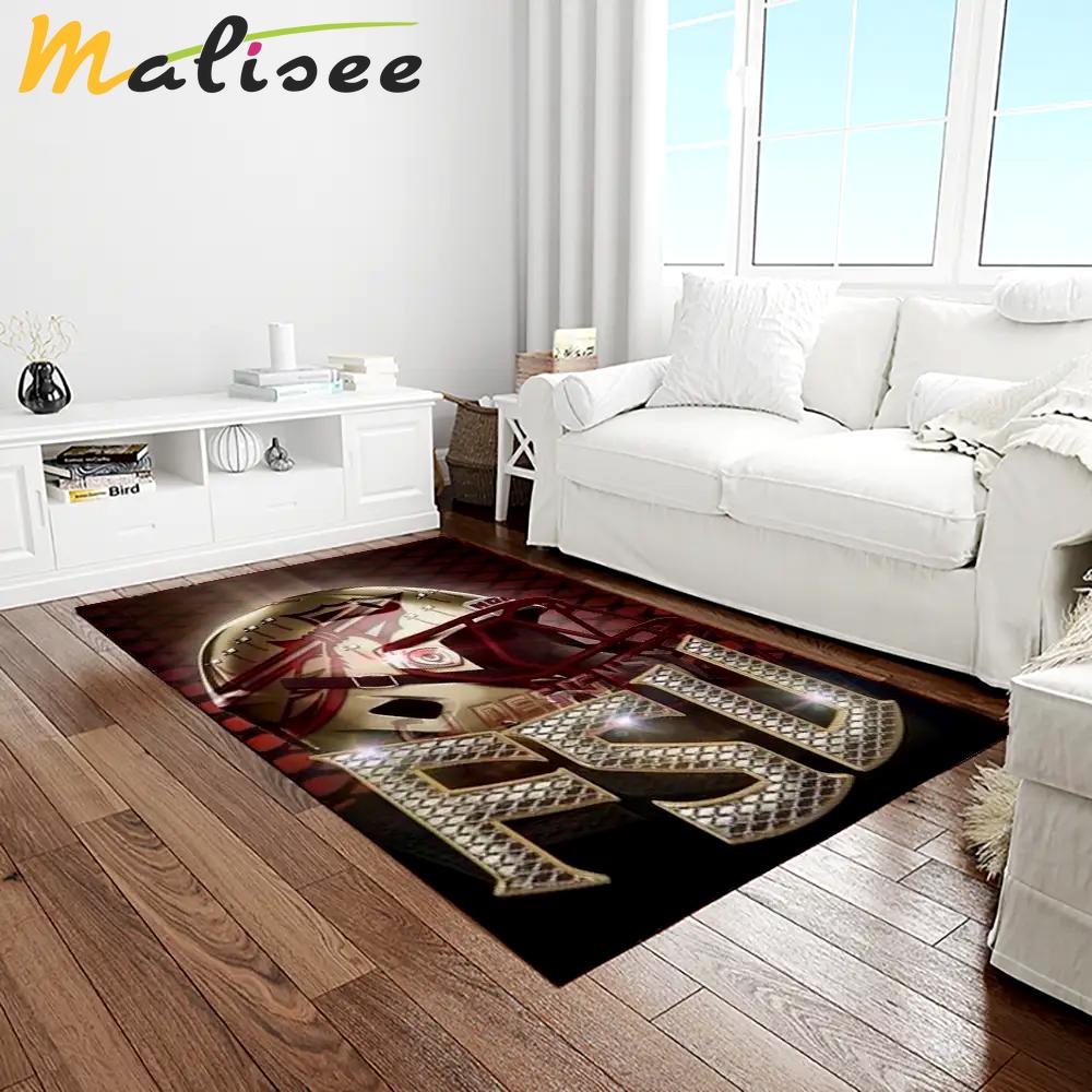 Ncaa florida state seminoles sport basketball and foolball team logo rectangle area rug fss31 Rectangle Rug