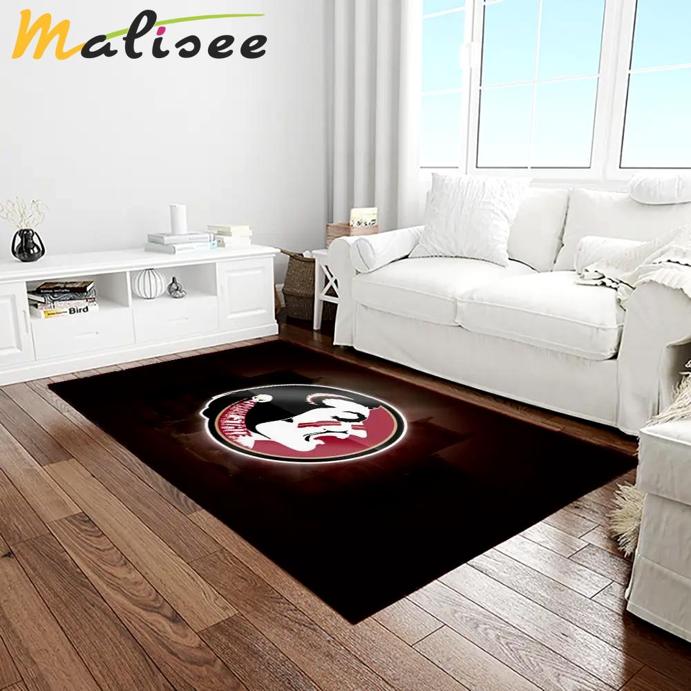 Ncaa florida state seminoles sport basketball and foolball team logo rectangle area rug fss46 Rectangle Rug