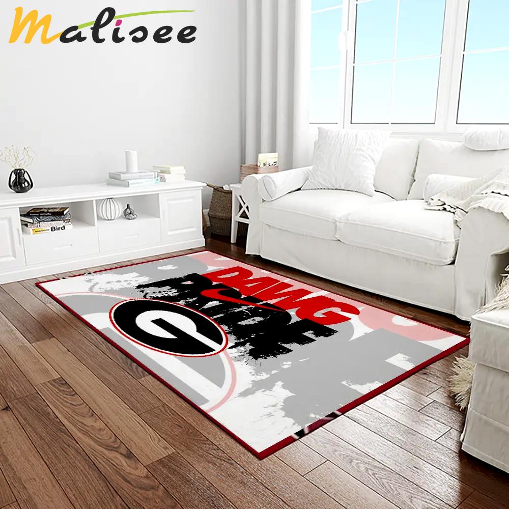 Ncaa georgia bulldogs college sport basketball and foolball team logo rectangle area rug gbs41 Rectangle Rug