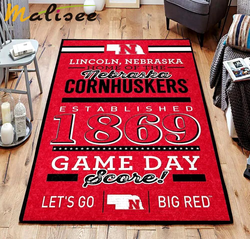 Ncaa nebraska cornhuskers area rug living room home decor dhcld1109 Rectangle Rug